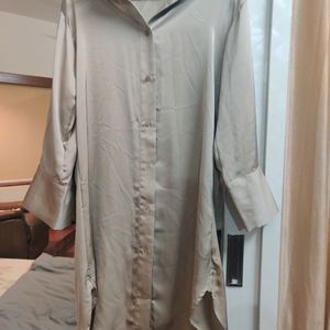 H&M Satin Long shirt