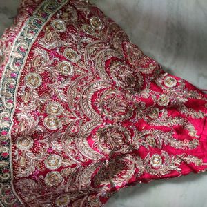 Bridal Lehenga With Free Necklace Set & Bangles