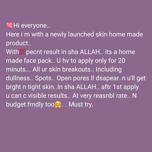 Home Made🎉Face Pack😍once Try Plzzz