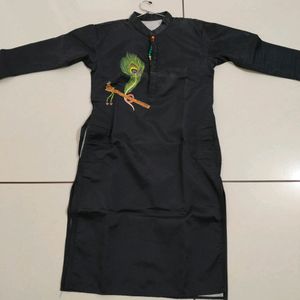 Black Men's Kurta