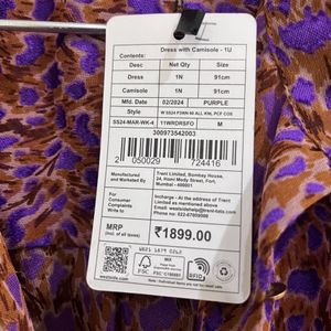 Women Purple Printed Dress