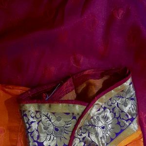 Kanchi Pattu Saree With Blouse