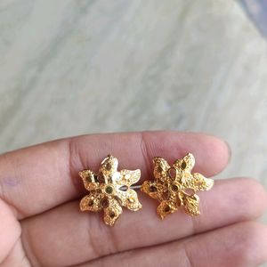 One Gram Gold Plated Studs Combo Of 2