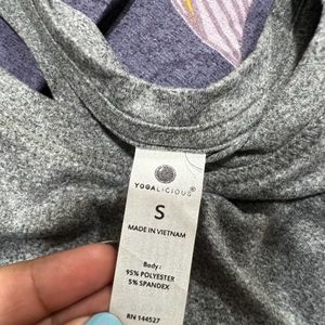 Grey Soft Fabric Tank Top For Women