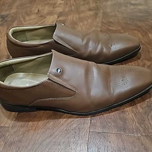 Louis Philips Pure Leather Brown Shoes