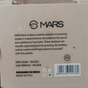 Mars Eyeshadow Palette With 5 Shimmers