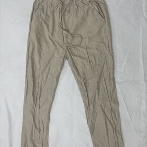 Khaki Linen Trousers