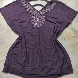 Purple Vintage Top