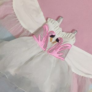 Fancy Frock With Wings For Baby Girl