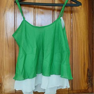 Fluorescent Green Top For Women