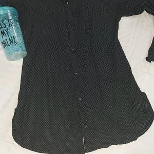 Beautiful Black Dotted Shirt