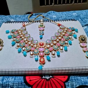 Milti Colour Banarsi Lehga With Free Jewellery