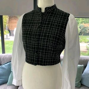 Zara Tweed Top