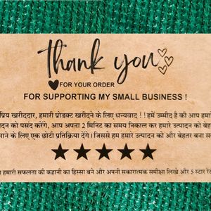 Thank You Card(50pic) Small Business