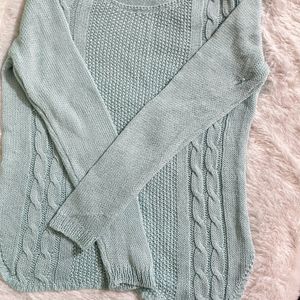 Sky Blue Sweatshirt Top