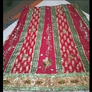 Unstitched Lehenga Duptta Combo