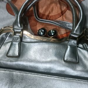 Silver Colour Party Handbag