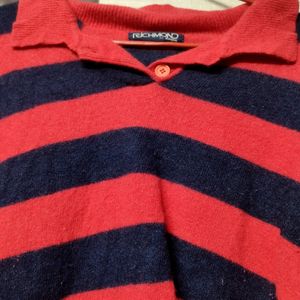 Red stripes sweater