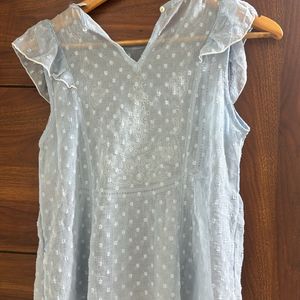 Transparante Sky Blue Top