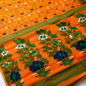 Cotton Jamdani Saree Without Blouse Piece