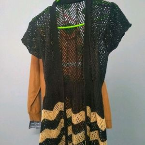 Long Crochet Shrug!