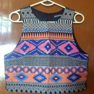 Multicolour Crop Top