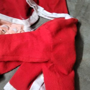 Santa Dress For Boy Two To Four Yrs,Face Mask Is