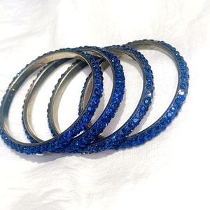 Dark Blue Stone Bangles