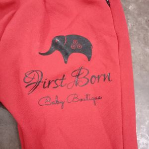 1 To 2 Years Boy Suit Red And Black