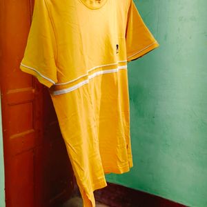 Yellow Half T-shirt M Size