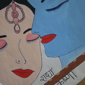 Radha Krishna Painting 🎨