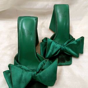 Designer Green Heels