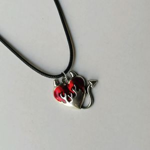 Gothic Big Heart Necklace