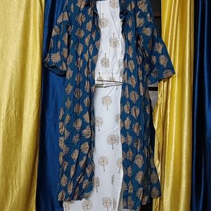 Kurti Palazzo With Shrug