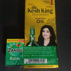 *NEW* Kesh King Oil With Free Jhandu Balm