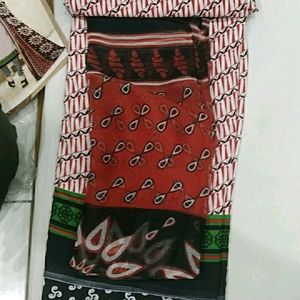 Unstitched Dress Material Of Top, Bottom & Dupatta