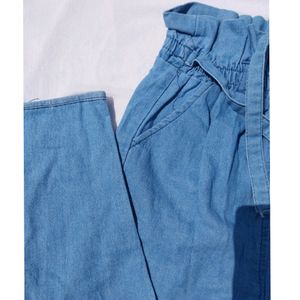 Tie Up Soft Denim Pants