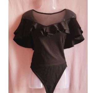 Black Bodysuit Top