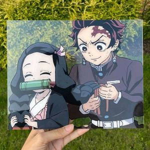 Taniro And Nezuko Cute Glass Painting 💗