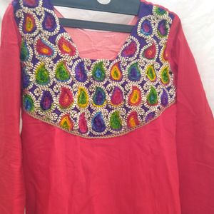 2 New Kashmiri Work Kurti Combo Pack