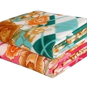 Floral Single Fleece Blanket for AC room (New)