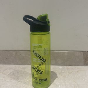 Transparent Sports Green Plastic Bottle