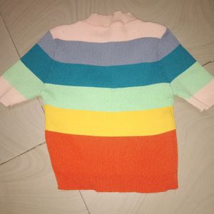 rainbow Crop Top