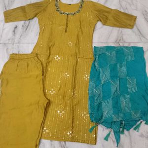 Kurti Pant And Dupatta