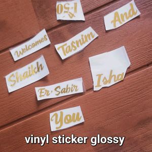 Vinyl & Metallic Sticker + Insert Sheet