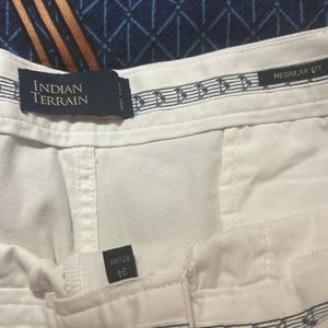 White Indian Terrain Shorts - Regular Fit