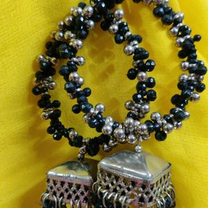 Pretty Black Big Jhumka