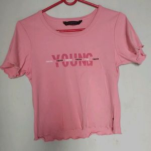 Pink Regular Short Top