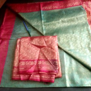 Kanchivaram  Pattu Saree With Blouse Piece...