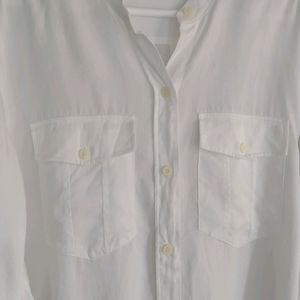 Zara Flowy Shirt With Pockets